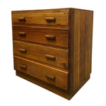 Load image into Gallery viewer, Wooden dresser with four drawers on a white background
