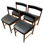 Load image into Gallery viewer, FOUR BLACK DINING CHAIRS 
