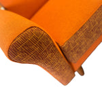 Load image into Gallery viewer, ORANGE AND BROWN PATTERNED SOFA ARMREST
