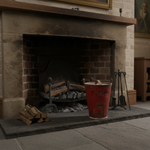 Load image into Gallery viewer, red fire on a hearth of a fire
