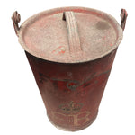 Load image into Gallery viewer, red fire bucket with a lid on a white background

