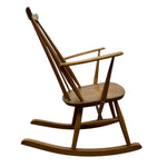 Load image into Gallery viewer, sleigh rocking legs on a light wooden chair

