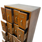 Load image into Gallery viewer, OPENED OAK DRAWERS ON CLERKS CABINET
