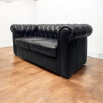 Load image into Gallery viewer, Room Set Vintage Chesterfield Black Leather
