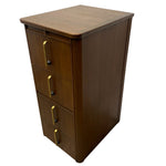 Load image into Gallery viewer, rounded corner filing cabinet art deco
