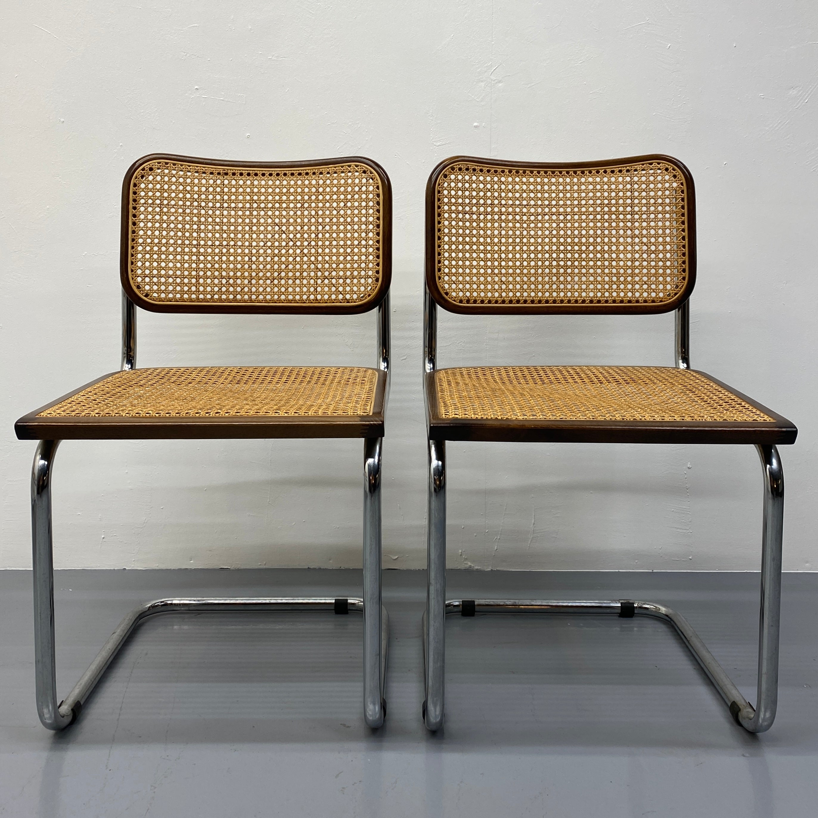 two marcel breuer chairs