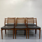 Load image into Gallery viewer, fRONT Danish Dining Chairs Erling Torvits Six
