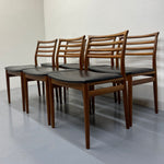 Load image into Gallery viewer, Teak Danish Dining Chairs Erling Torvits Six
