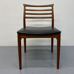 Load image into Gallery viewer, Teak And Vinyl Danish Dining Chairs Erling Torvits Six
