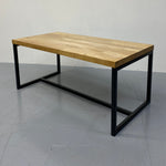 Load image into Gallery viewer, Oak Industrial Style Coffee Table
