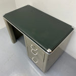 Load image into Gallery viewer, Green Desk Top Industrial Desk Vintage Howden

