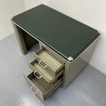 Load image into Gallery viewer, Open Desk Drawers Industrial Desk Vintage Howden
