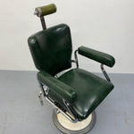 Load image into Gallery viewer, Green Vintage Barbers Chair
