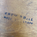 Load image into Gallery viewer, Wooden surface with &#39;Frem Røjle Made in Denmark&#39; text.
