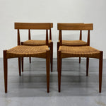 Load image into Gallery viewer, FRONT OF Danish Arne Hovmand Olsen Dining Chairs Four
