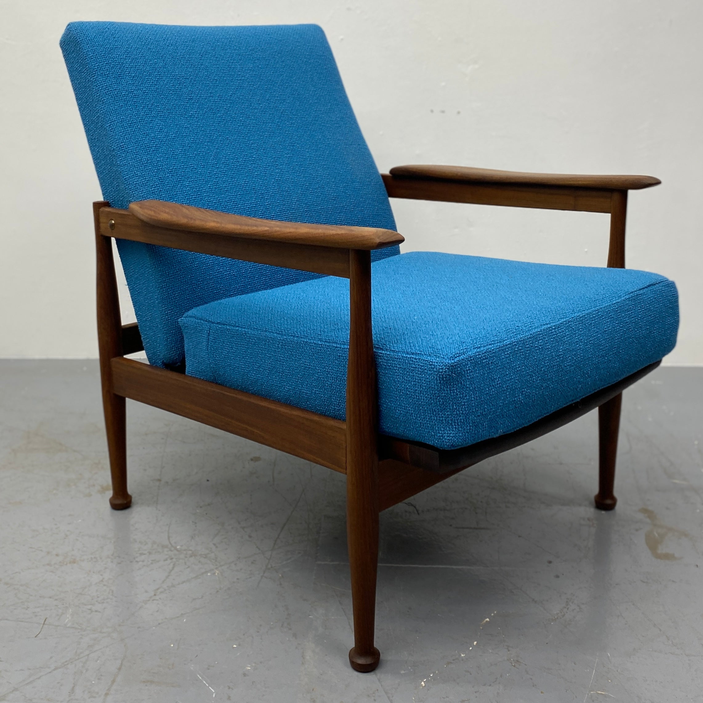Blue Guy Rodgers Manhattan Low Backed Lounge Chair