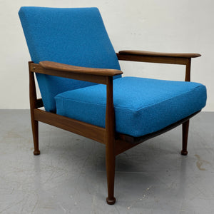 Blue Guy Rodgers Manhattan Low Backed Lounge Chair