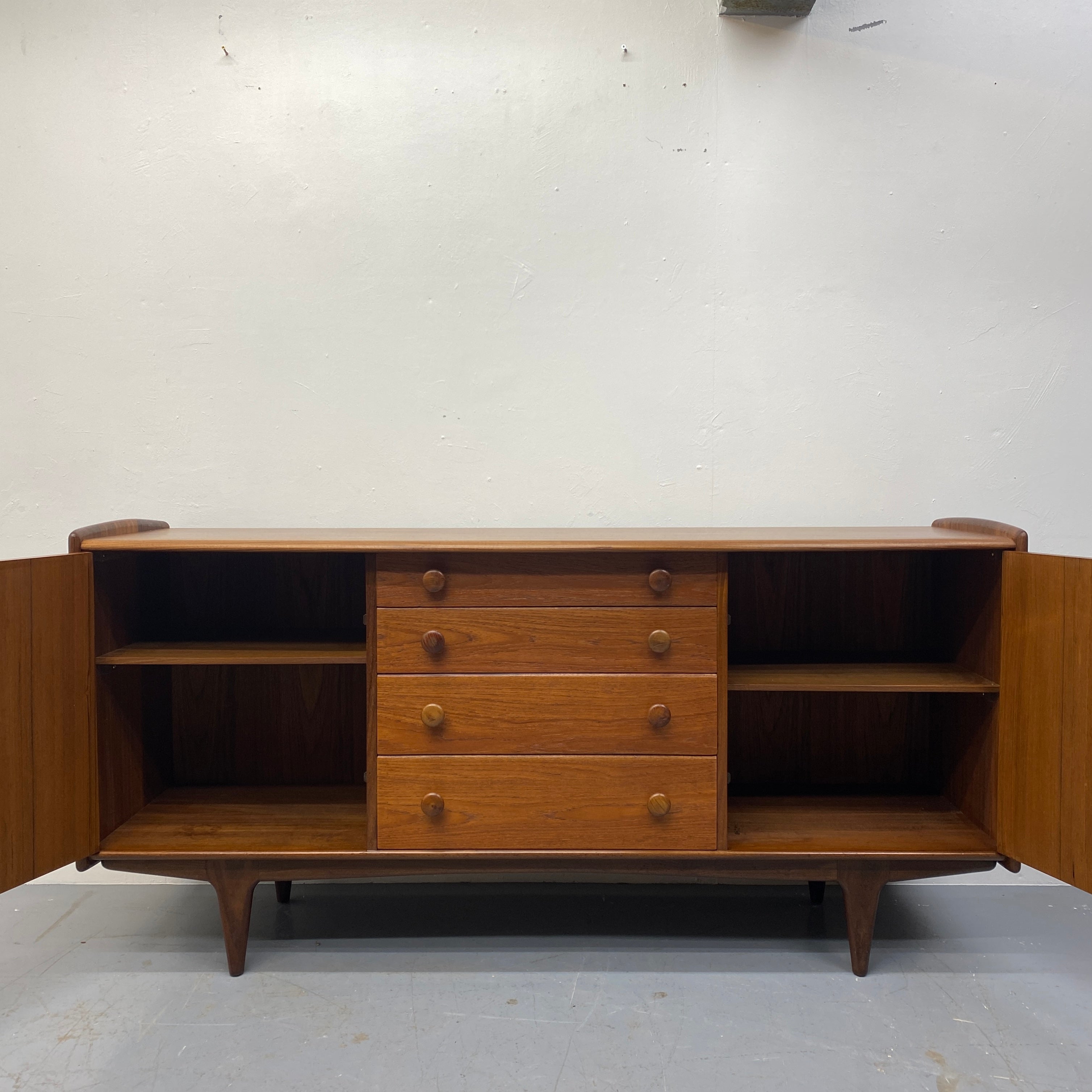 Inside Shelving Afromosia A Younger Sideboard