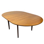Load image into Gallery viewer, Wooden dining table with a white background

