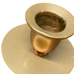 Load image into Gallery viewer, Brass candle holder on a white background
