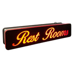 Load image into Gallery viewer, REST ROOMS IN YELOW RED SIGNAGE
