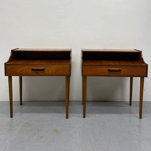 Tapered Legs Danish Bedside Tables