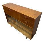 Load image into Gallery viewer, Bookcase Bureau Teak Midcentury
