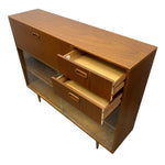 Load image into Gallery viewer, Bookcase Bureau Teak Midcentury
