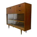 Load image into Gallery viewer, Bookcase Bureau Teak Midcentury

