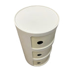 Load image into Gallery viewer, White cylindrical container with three circular holes on a white background
