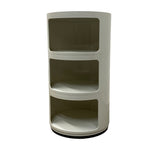 Load image into Gallery viewer, Round corner shelf with three shelves on a white background
