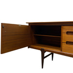 Load image into Gallery viewer, Wooden sideboard with open door on a white background
