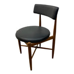 Load image into Gallery viewer, SINGLE DINING CHAIR BLACK CIRCULAR SEAT
