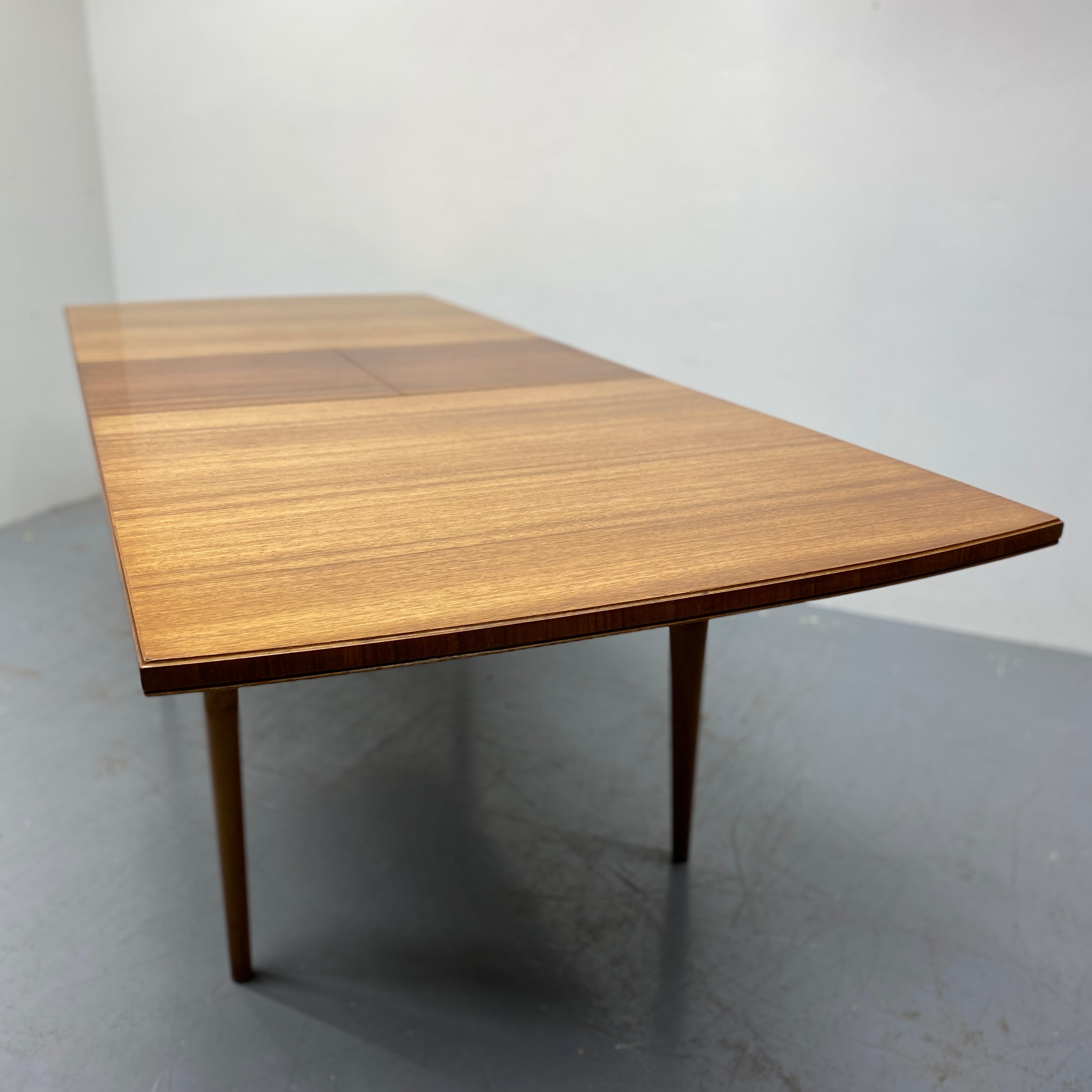 Edge Of Midcentury Large Walnut Extending Dining Table Alfred Cox Heals