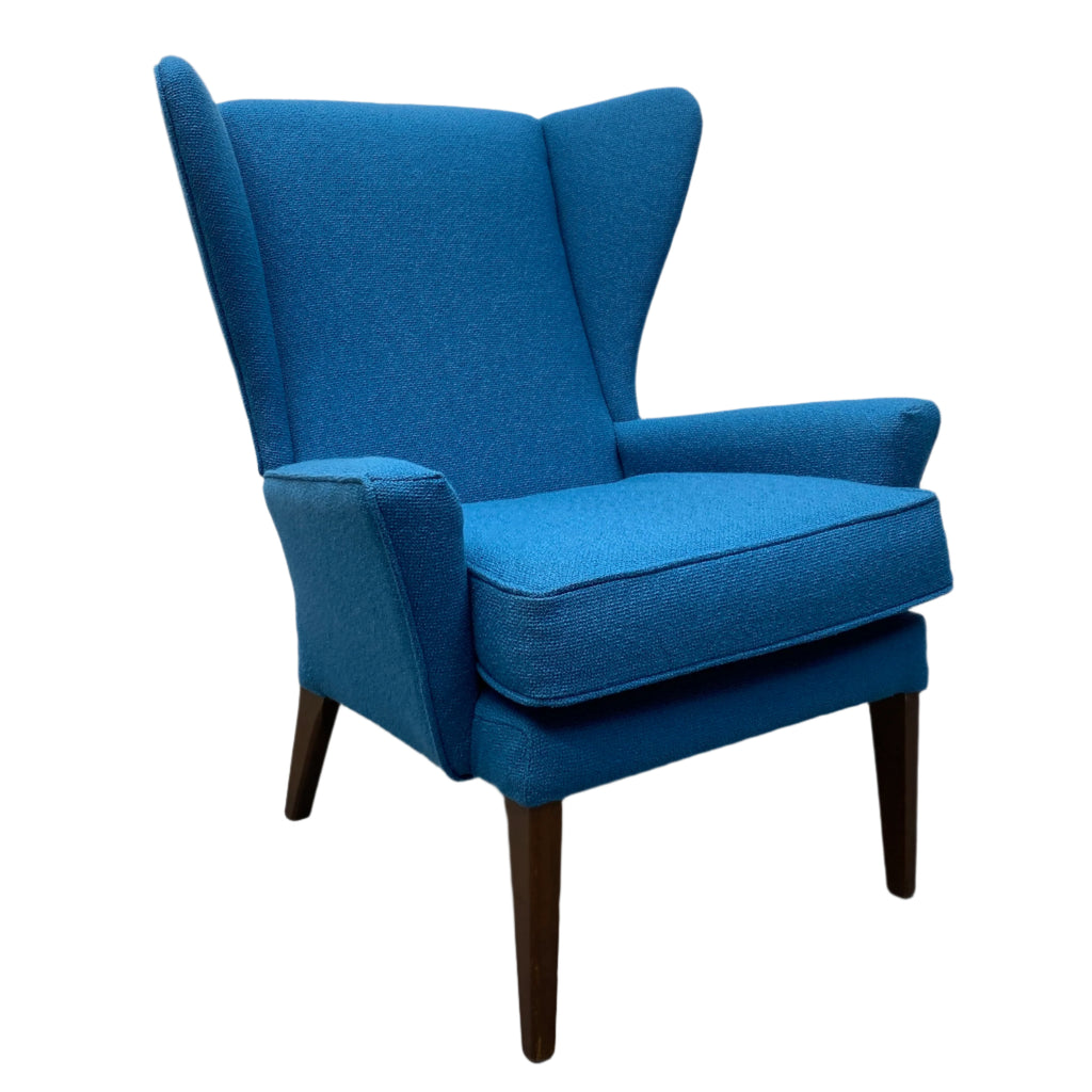 Blue Camira Parker Knoll Lounge Chair Model 591