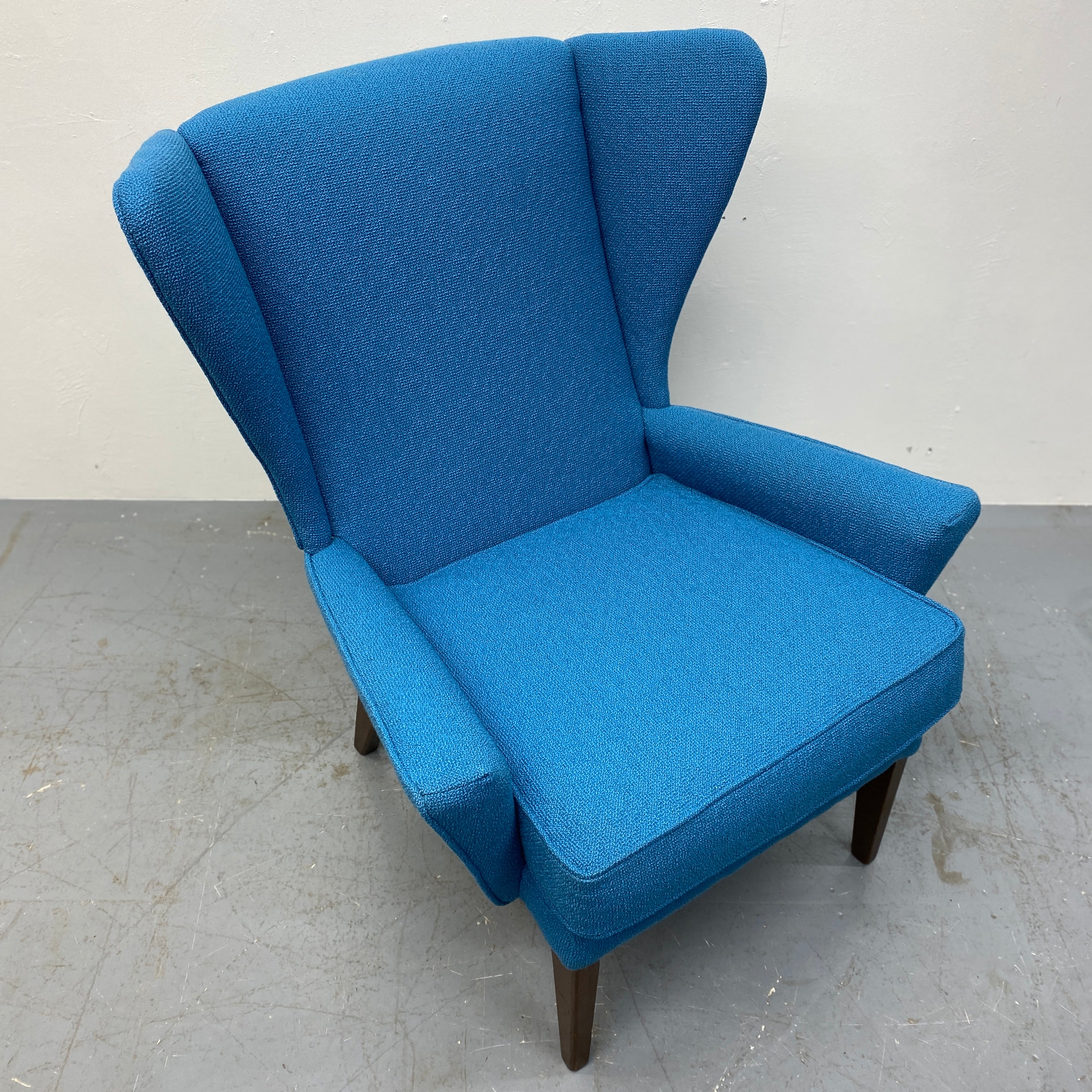 blue lounge chair