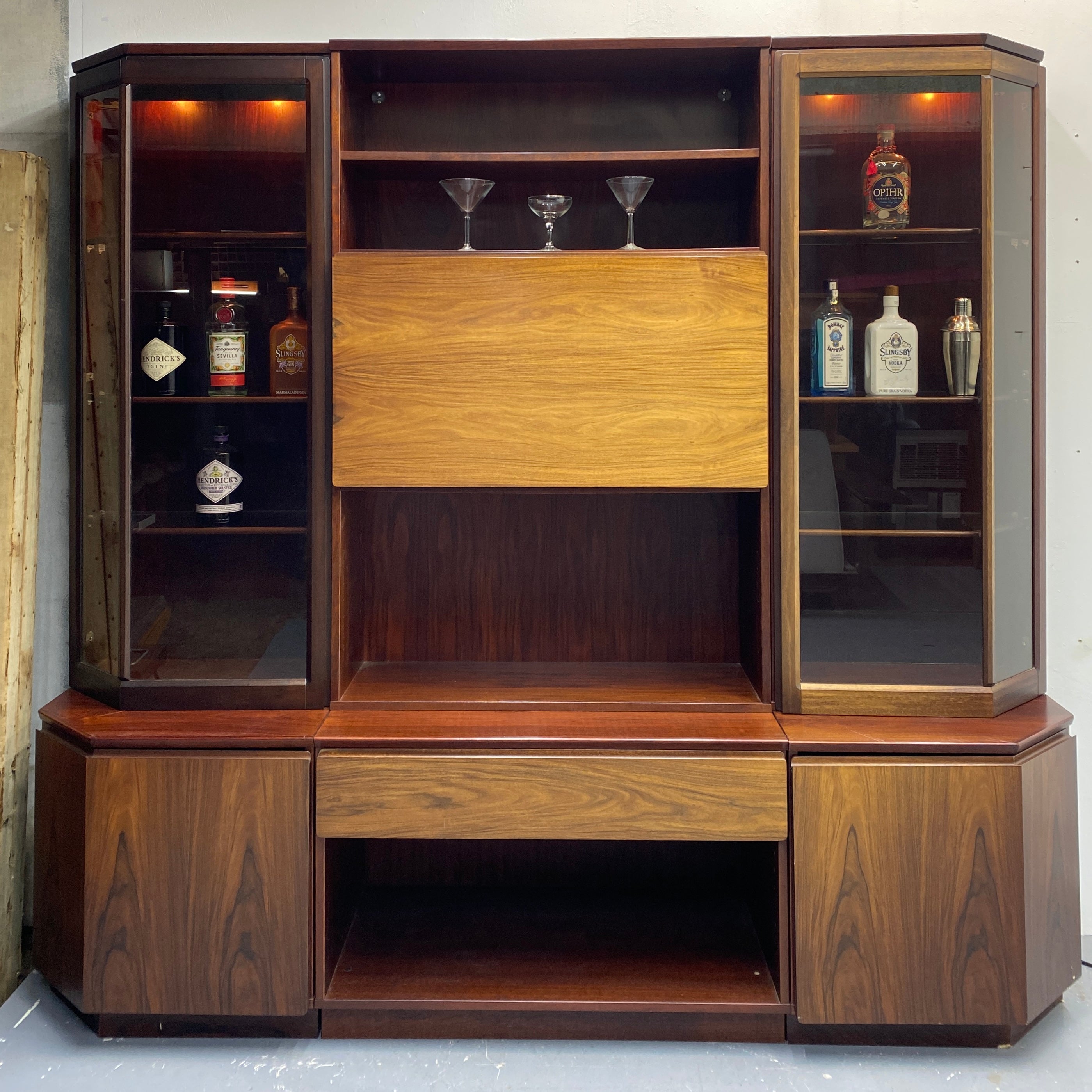 Rosewood Wall Unit