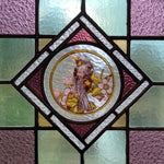 Load image into Gallery viewer, Bird Closeup Victorian English Leaded Stained Glass Birds Flowers
