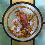 Load image into Gallery viewer, Leaded Window Victorian English Leaded Stained Glass Birds Flowers #2
