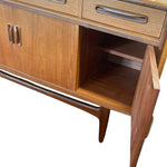 Load image into Gallery viewer, Wooden sideboard with metal handles on a white background
