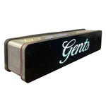 Load image into Gallery viewer, Neon sign with 'Gents' text on a black background

