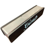 Load image into Gallery viewer, Rectangular metal sign with 'Gent's' branding on a white background
