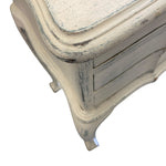 Load image into Gallery viewer, Vintage-style side table with chipped paint finish on a white background
