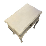 Load image into Gallery viewer, Small ottoman with quilted top on a white background
