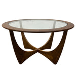 Load image into Gallery viewer, g plan coffee table with a wooden frame &amp; glass top
