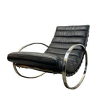 Load image into Gallery viewer, ROCKING CHAIR BLACK LEATHER
