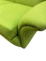 Load image into Gallery viewer, Midcentury Sofa Wool Green Refurbished Four Seater
