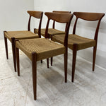 Load image into Gallery viewer, Danish Paper Cord Dining Chairs Arne Hovmand Olsen
