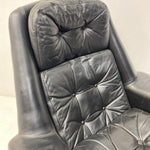 Load image into Gallery viewer, Black Leather Danish Leather Lounge Chair
