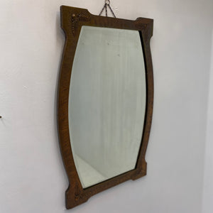 Hung Arts & Crafts Copper Mirror
